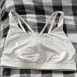 Lululemon Athletica White Strappy Sports Bra